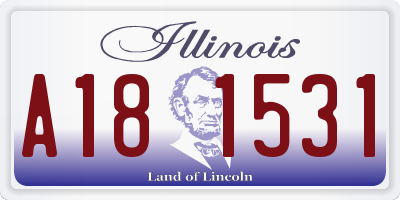 IL license plate A181531