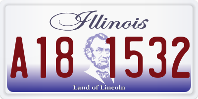 IL license plate A181532