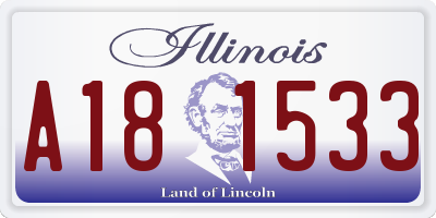 IL license plate A181533