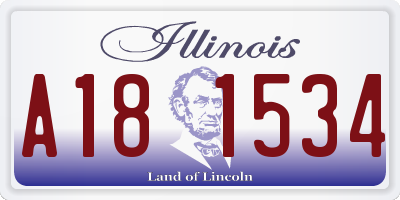 IL license plate A181534