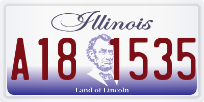 IL license plate A181535