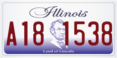 IL license plate A181538