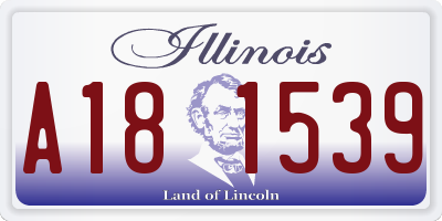 IL license plate A181539