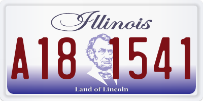 IL license plate A181541