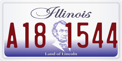 IL license plate A181544