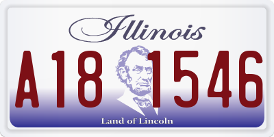 IL license plate A181546