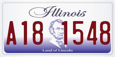 IL license plate A181548