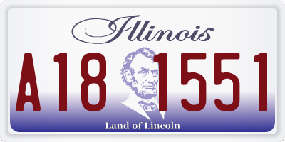 IL license plate A181551