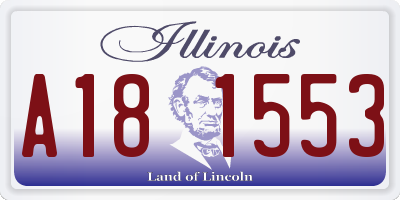 IL license plate A181553