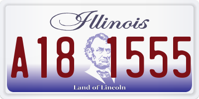 IL license plate A181555