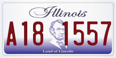 IL license plate A181557