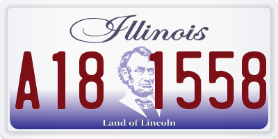 IL license plate A181558