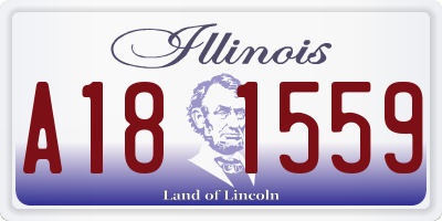 IL license plate A181559