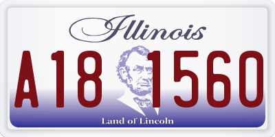 IL license plate A181560