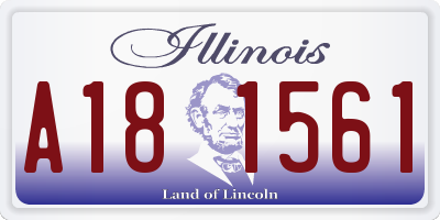 IL license plate A181561