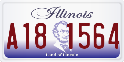 IL license plate A181564