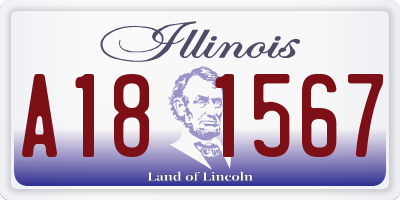 IL license plate A181567