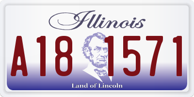 IL license plate A181571