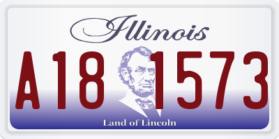 IL license plate A181573