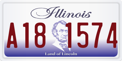 IL license plate A181574
