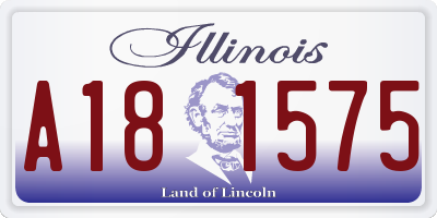 IL license plate A181575