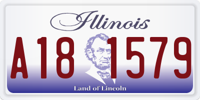 IL license plate A181579