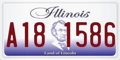 IL license plate A181586