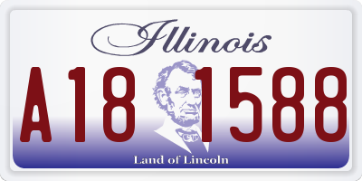 IL license plate A181588