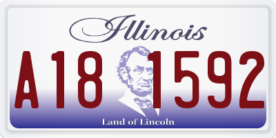 IL license plate A181592