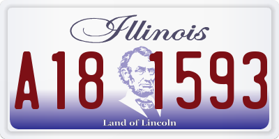 IL license plate A181593