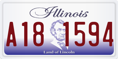 IL license plate A181594