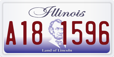 IL license plate A181596