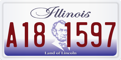 IL license plate A181597