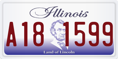 IL license plate A181599