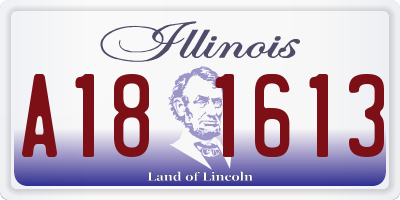 IL license plate A181613