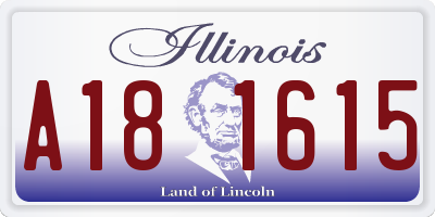 IL license plate A181615