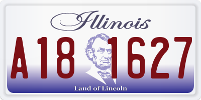 IL license plate A181627
