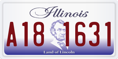 IL license plate A181631