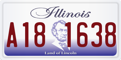 IL license plate A181638