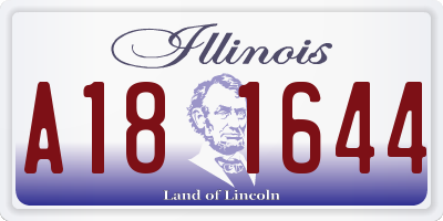 IL license plate A181644