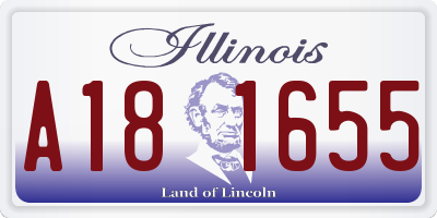 IL license plate A181655
