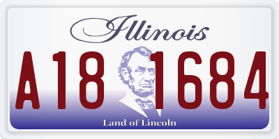 IL license plate A181684