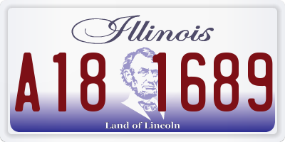 IL license plate A181689