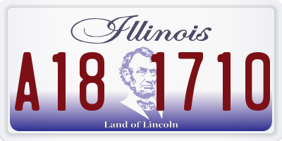IL license plate A181710