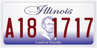 IL license plate A181717