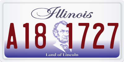 IL license plate A181727