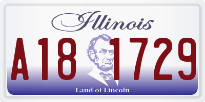 IL license plate A181729