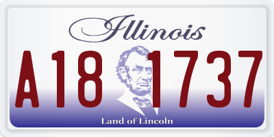IL license plate A181737