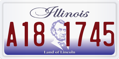 IL license plate A181745
