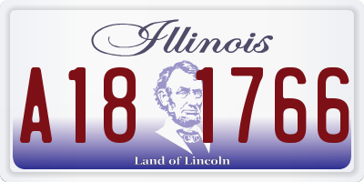 IL license plate A181766